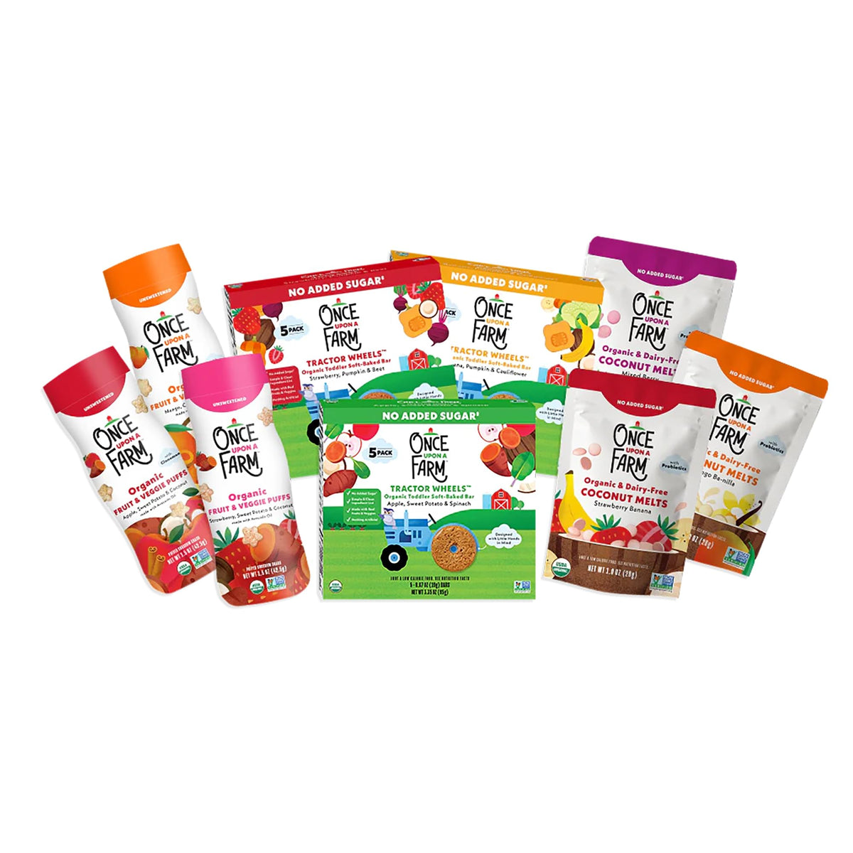 Once Upon a Farm Organic Baby & Toddler Variety Sampler, 9 Ct, Non-GMO