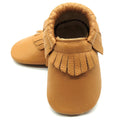 OWLOWLA Leather Baby Moccasins Soft Sole Baby Shoes Boys Girls 12-18months