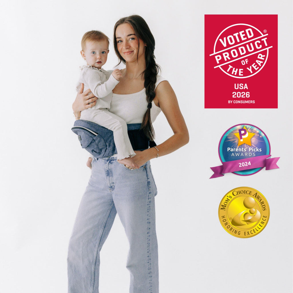 Tushbaby The Original Premium Quality Hip Seat Carrier – Safety-Certified Baby & Toddler Carrier with Secure Safety Buckles, Storage Pockets