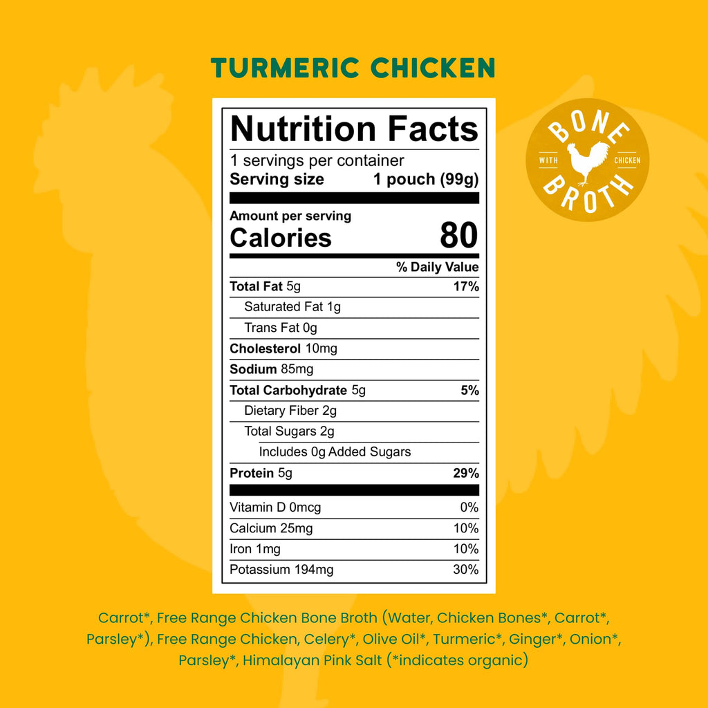 Serenity Kids Chicken Bone Broth Baby Food, No Added Sugar, 3.5 Oz, 12 Pack