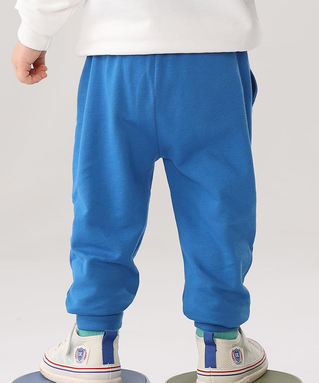 GFQLONG Toddler Boys Pants 100% Cotton Joggers Sweatpants 18-24 Months