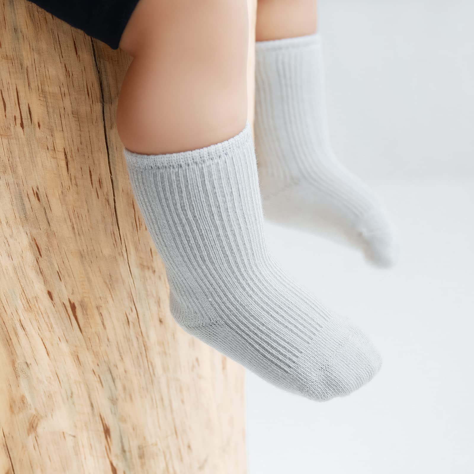 SHARELY SHEEP Toddler Socks Unisex Baby Crew Socks for Infant Boys Girls Stretchy Cotton Socks Stocking Stuffers for Kids Gift 0-36 Months
