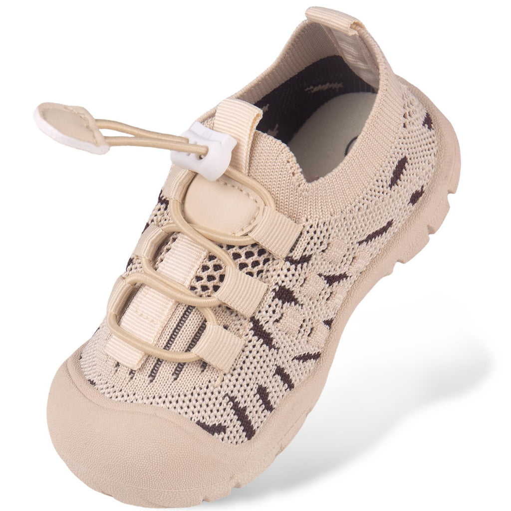 Toddler Girl White Shoes Size 8T Barefoot Slip On Summer Walking Sneakers with Arch Support Soft Rubber Sole for Tennis and School Activities
