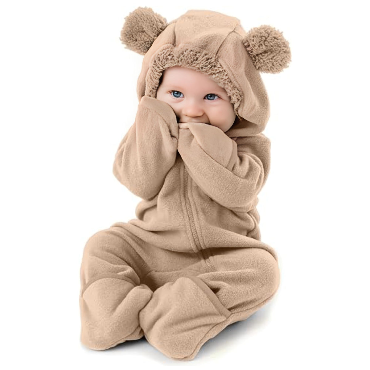 Cuddle Club Fleece Baby Bunting Bodysuit Hoodie, Newborn - 5T