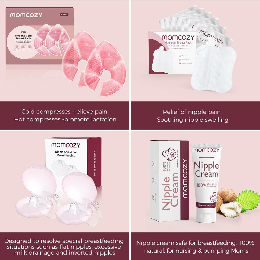Momcozy Larger Breast Therapy Packs,Breastfeeding Essentials,Postpartum 2PK