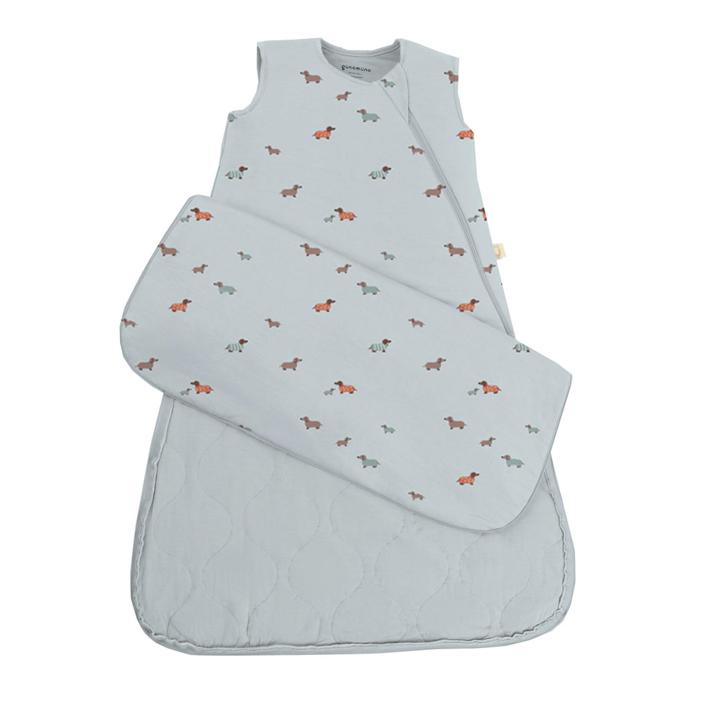 GUNAMUNA Sleep Sacks for Babies Toddlers and Newborns, Easy Changing Diaper Zipper, 2.5 TOG, Sage, 24-36 Months