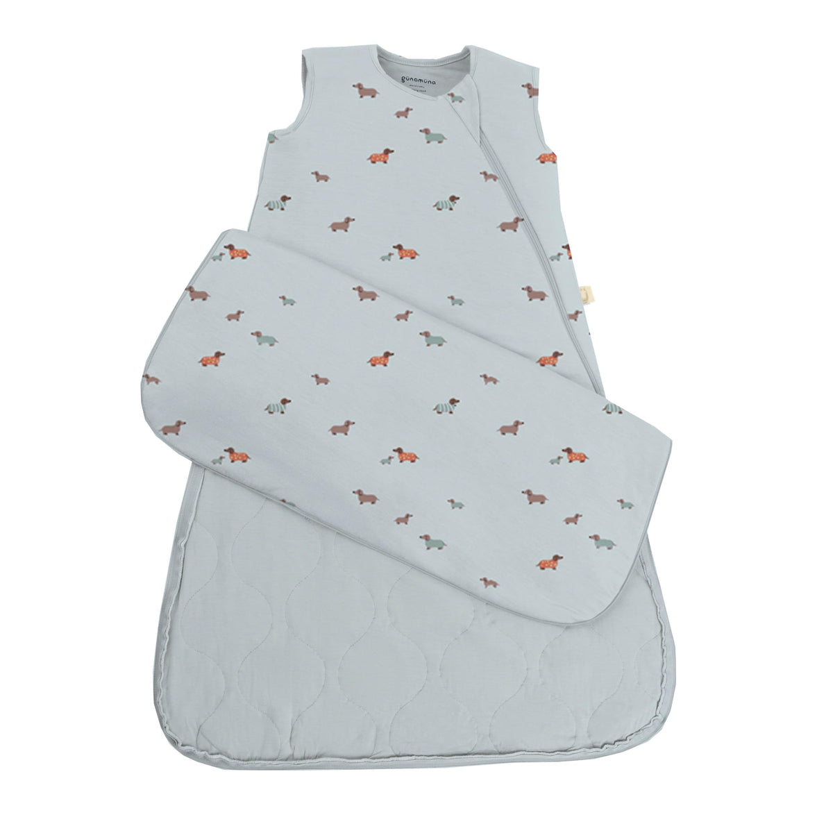 GUNAMUNA Sleep Sacks for Babies Toddlers and Newborns, Easy Changing Diaper Zipper, 2.5 TOG, Sage, 24-36 Months