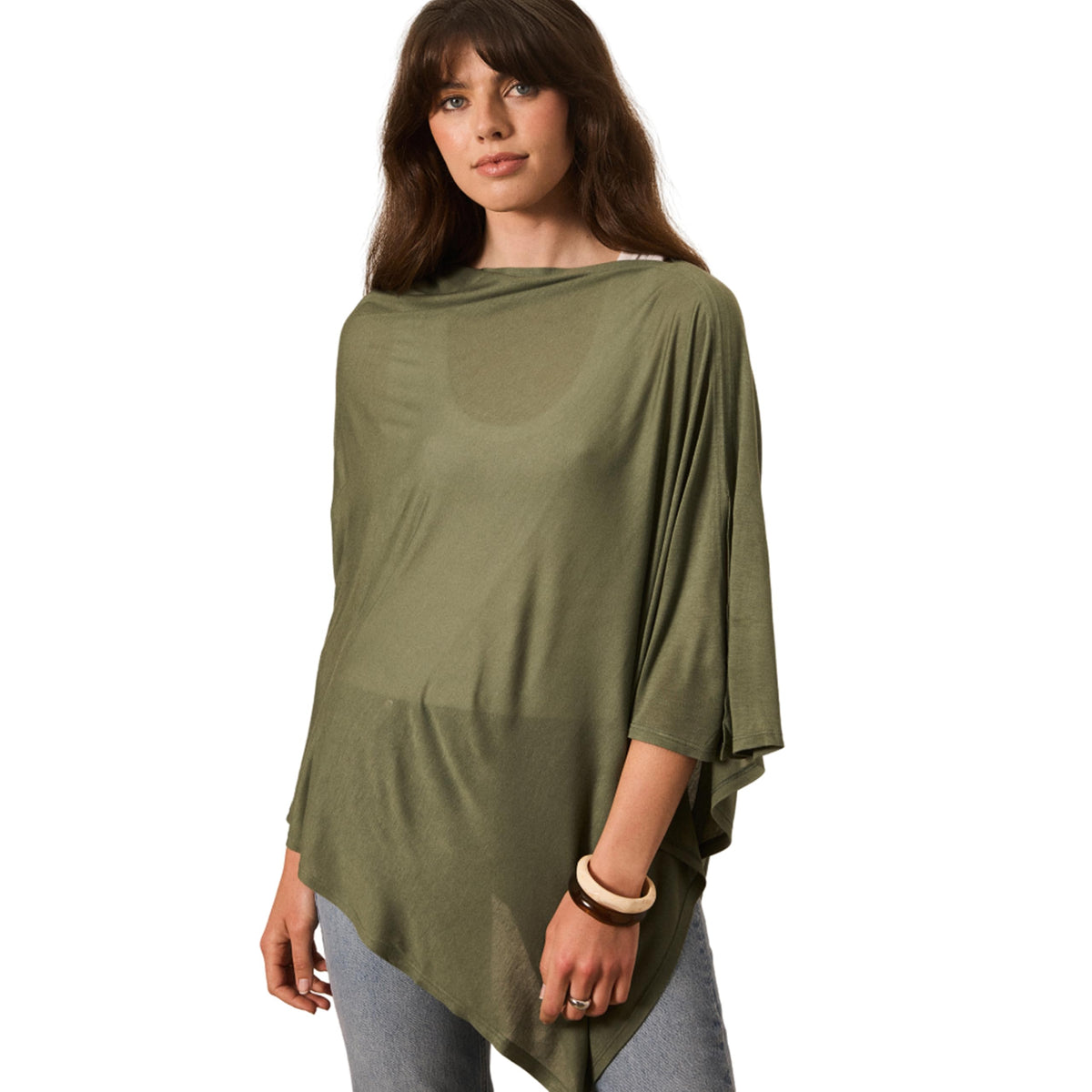 Solly Baby Nursing Cover, Breathable Breastfeeding Cover-Up, Basil
