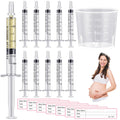 Trelaco 100 Sets 5 Ml Breast Milk Syringes No Needle Colostrum