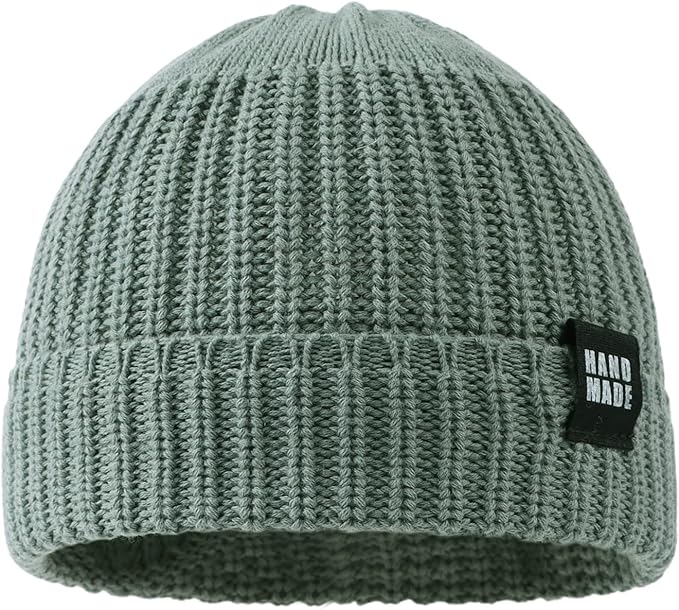 JANGANNSA Simple Knitted Baby Beanie Hip-Hop Boys Winter Hat Toddler Kids Bonnet for Girls 0-5Y