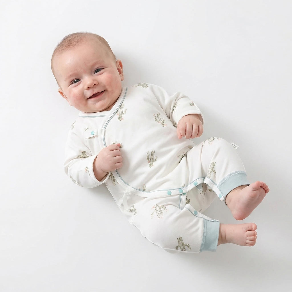 Cherie Kids Organic Cotton 0-6M Unisex Newborn Baby Sleepers Pajamas