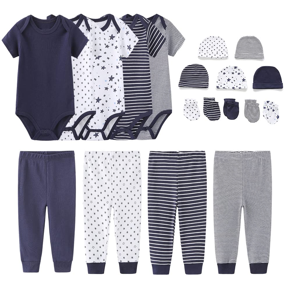 Chamie Baby Bodysuit Short Sleeve One-Piece Baby Clothes for Boys and Girls