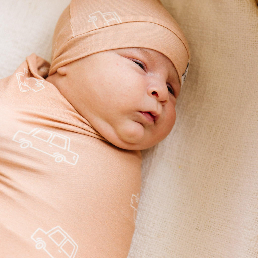 Copper Pearl Swaddle Blankets for Newborns | Soft Stretchy Receiving Blankets for Boys and Girls | Large 46 x 46 Inch Baby Blankets | Lightweight and Breathable Swaddles | Cooper