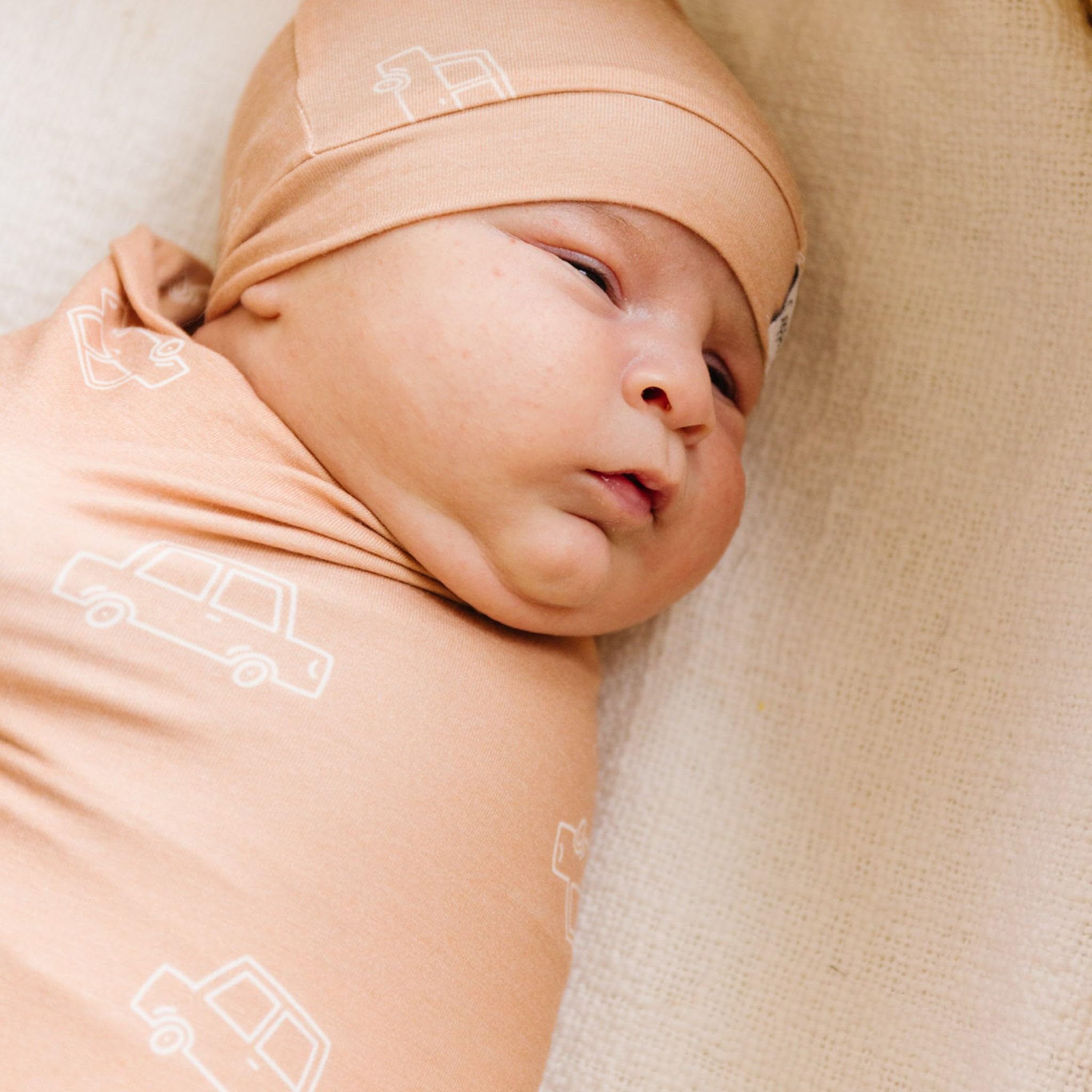 Copper Pearl Swaddle Blankets for Newborns | Soft Stretchy Receiving Blankets for Boys and Girls | Large 46 x 46 Inch Baby Blankets | Lightweight and Breathable Swaddles | Cooper