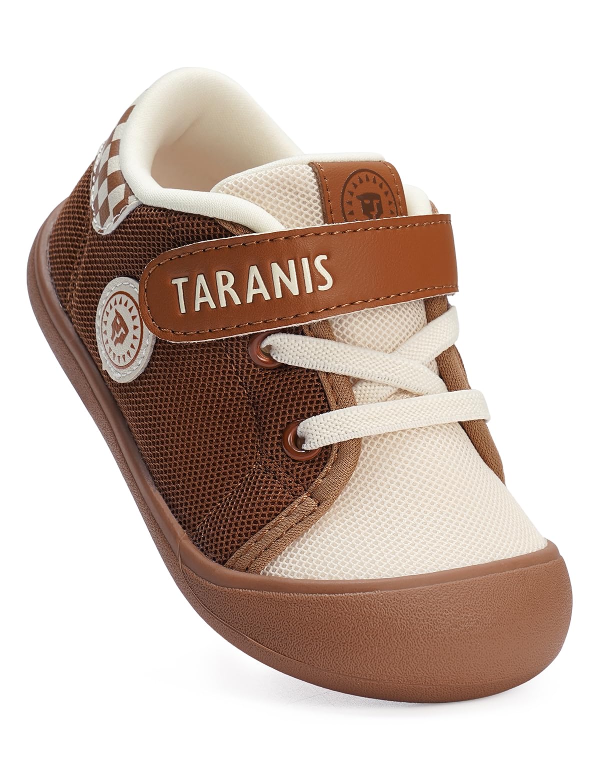 TARANIS Toddler Shoes Boys Girls Infant Sneakers Non-Slip Rubber Sole Baby Crib First Walker Shoes B Black18