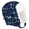 JAN & JUL Toasty-Dry Trapper Hat for Baby and Kids (Navy Forest, L)