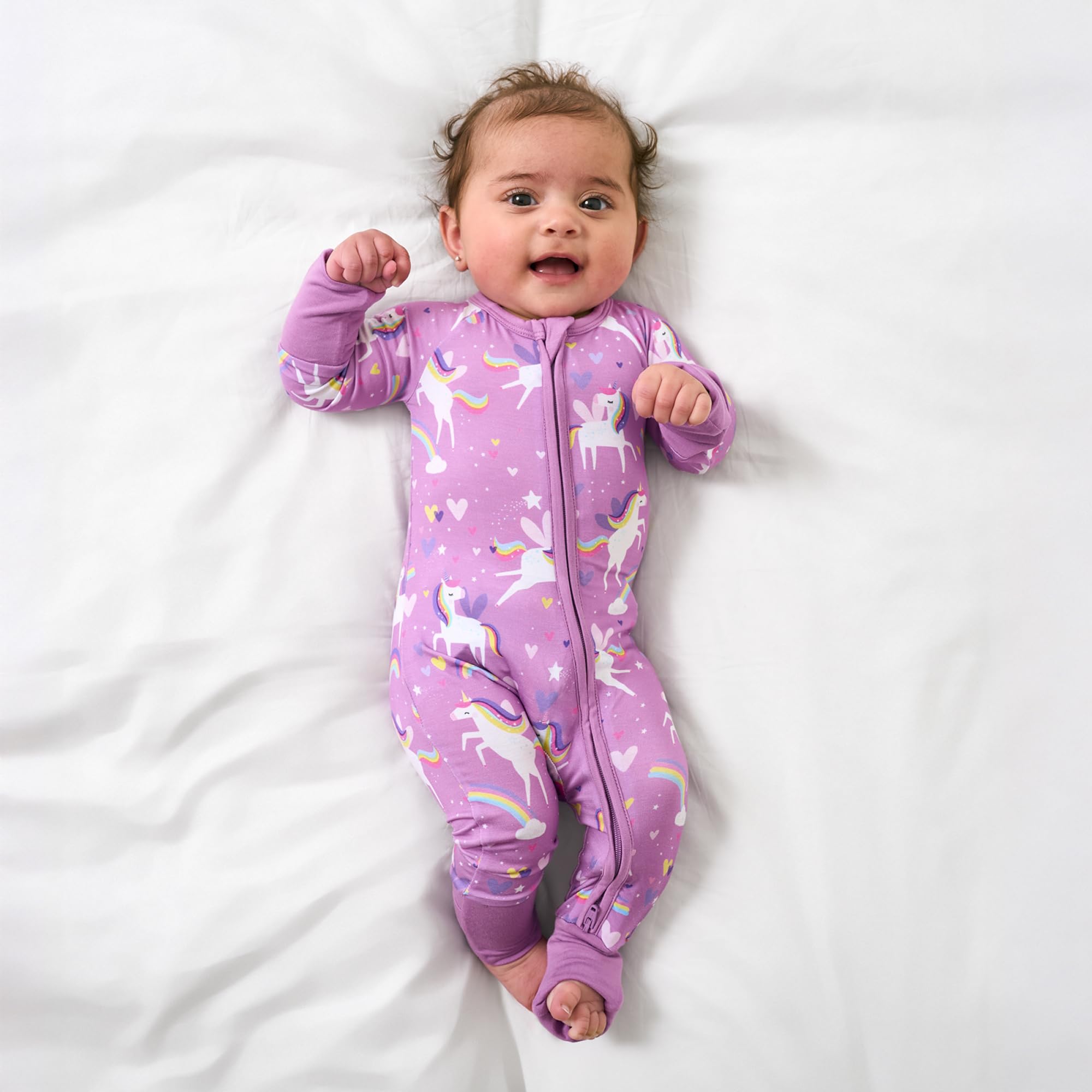 Little Sleepies Baby Pajamas, Sienna's Unicorns, 12-18M