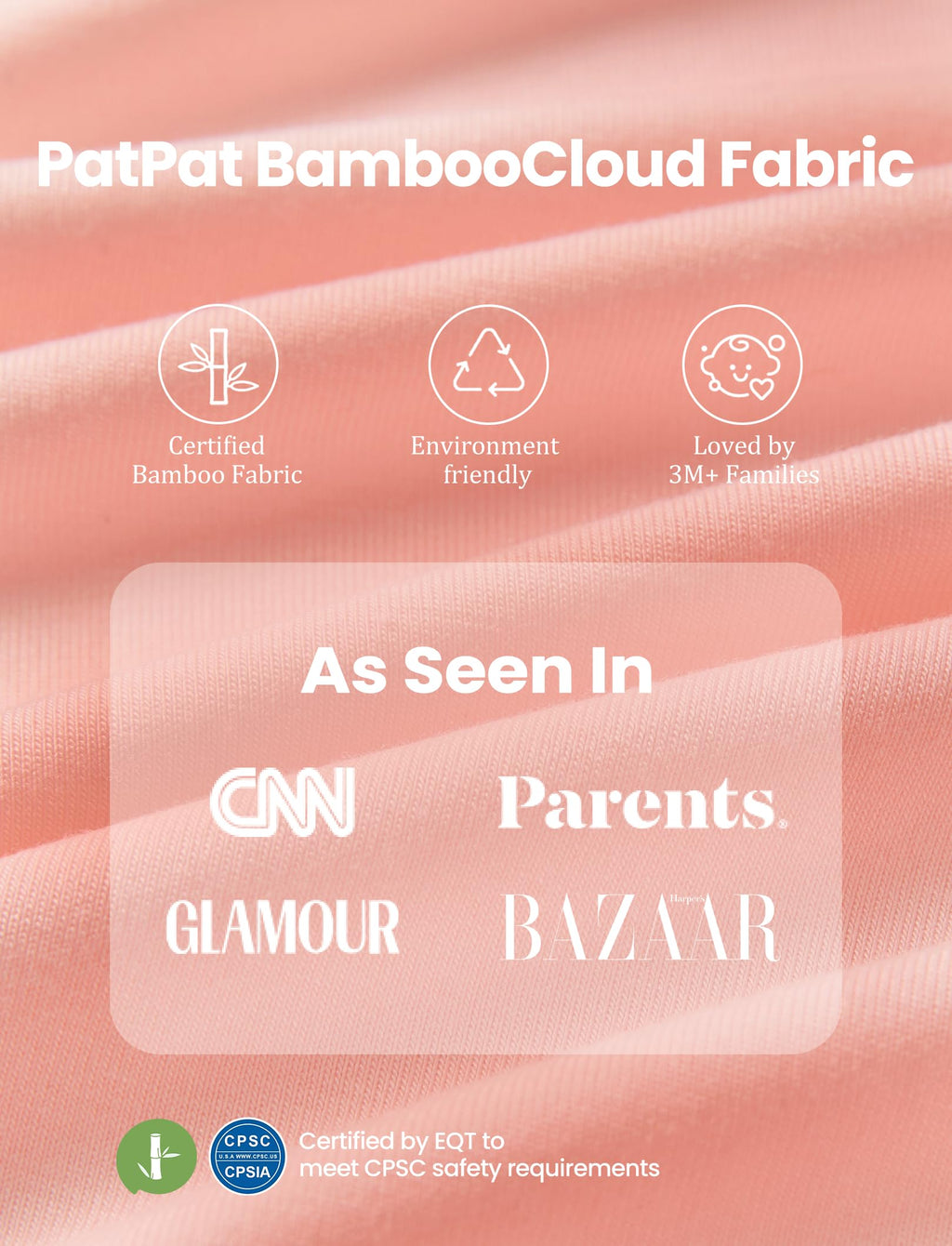 PATPAT 2-Pack Bamboo Viscose Baby Footie, with Anti-Slip Grips Blush Lemon 12-18 Months