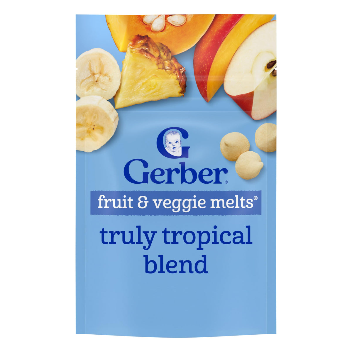 Gerber Stage 3 Banana Apple Blueberry Whipped Melts, 1 Oz, 7 Pack