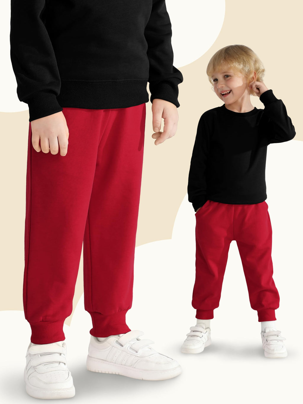 HXP 3 Pack Toddler Boys Sweatpants Cotton Toddler Pants Boys Kids Joggers