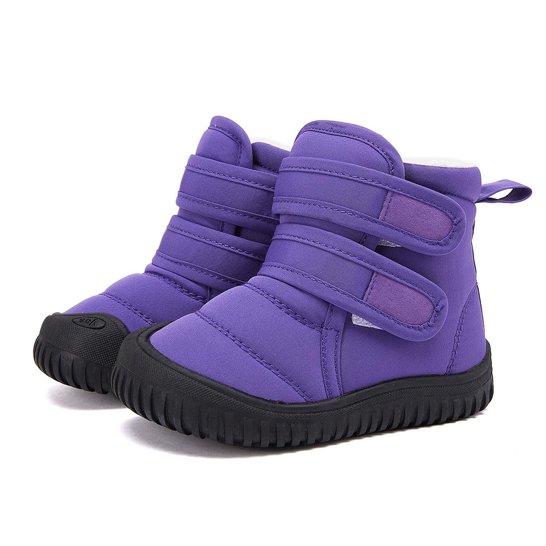BMCiTYBM Baby Snow Boots Boys Girls Winter Infant Shoes Non Slip 6 9 12 18 24 Months Faux Fur Purple Size 6-12 Months Infant