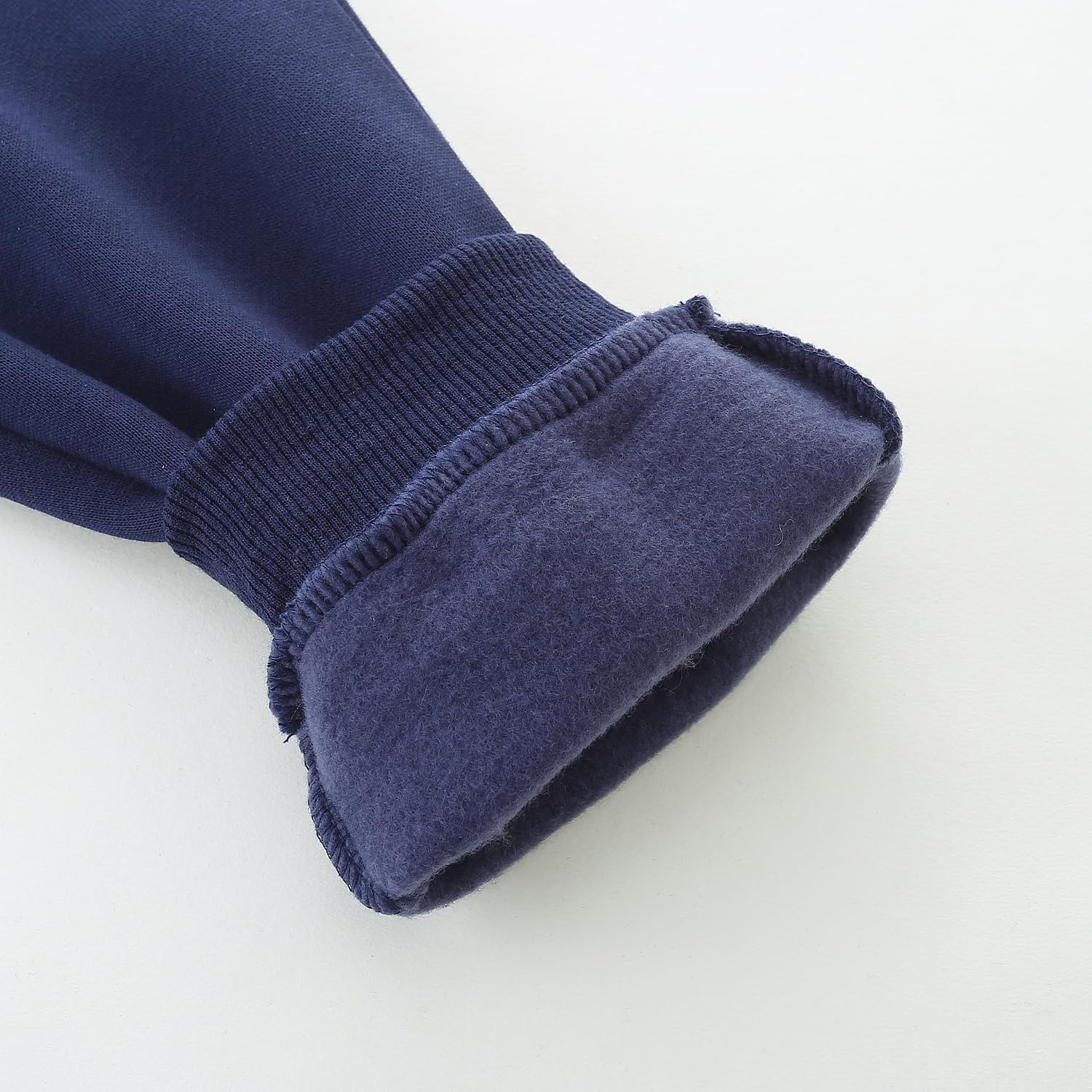 Funnymore Baby Boys Girls Fleece Joggers Sweatpants,3 Pack Fall Winter Pull On Jogger Pants Black/Navy/Grey 2t