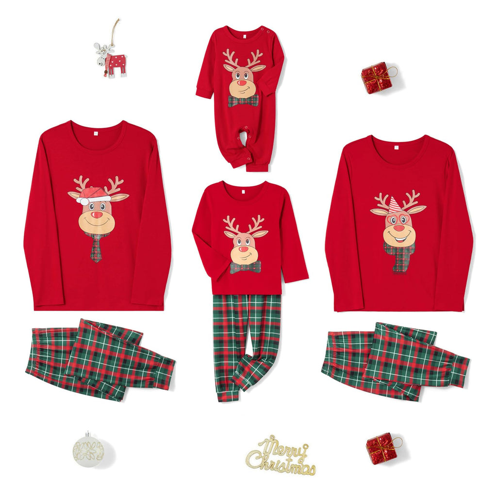 Awoscut Family Christmas Pajamas Matching Pajamas for Family, Xmas PJs Sets Holiday Sleepwear (#b-5, Kids, 3 Years)