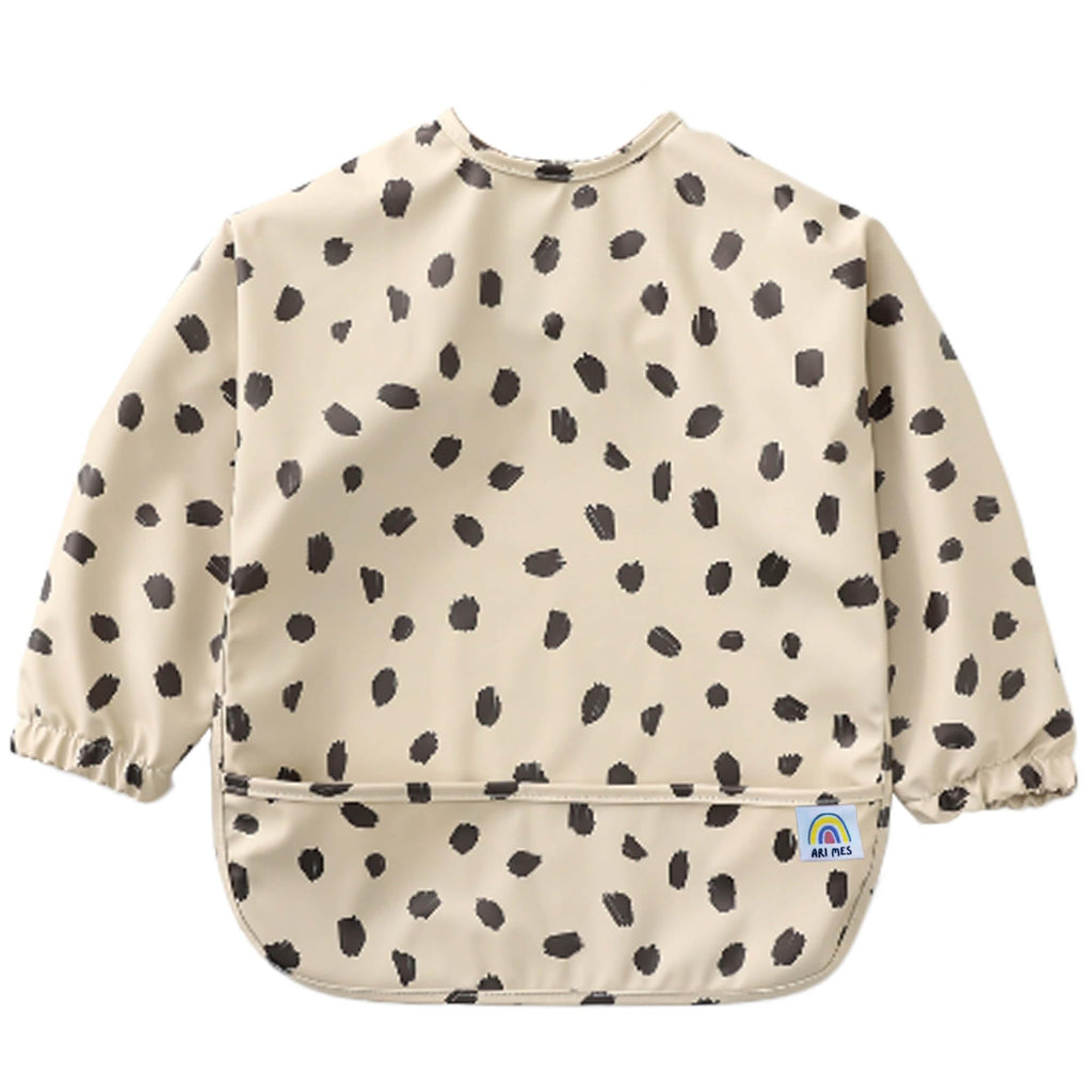 ARI MES Baby Bibs With Sleeves Waterproof Toddler Smock Bib Feeding