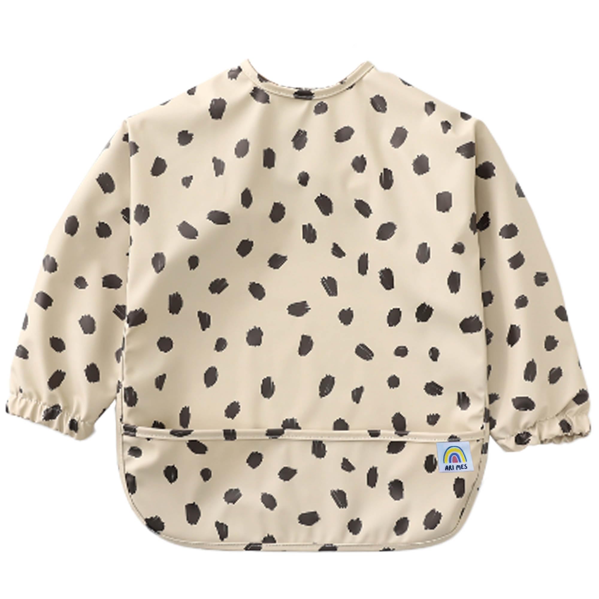 ARI MES Baby Bibs With Sleeves Waterproof Toddler Smock Bib Feeding