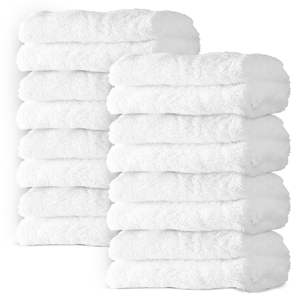 Spotted Play 8 Pack Large Burp Cloths for Baby - 20" by 10" Ultra Absorbent Burping Cloth, Baby Washcloths, Newborn Towel - Milk Spit Up Rags - Burpy for Unisex, Boy, Girl - Burp Cloths Set(White)