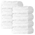 Spotted Play 8 Pack Large Burp Cloths for Baby - 20" by 10" Ultra Absorbent Burping Cloth, Baby Washcloths, Newborn Towel - Milk Spit Up Rags - Burpy for Unisex, Boy, Girl - Burp Cloths Set(White)