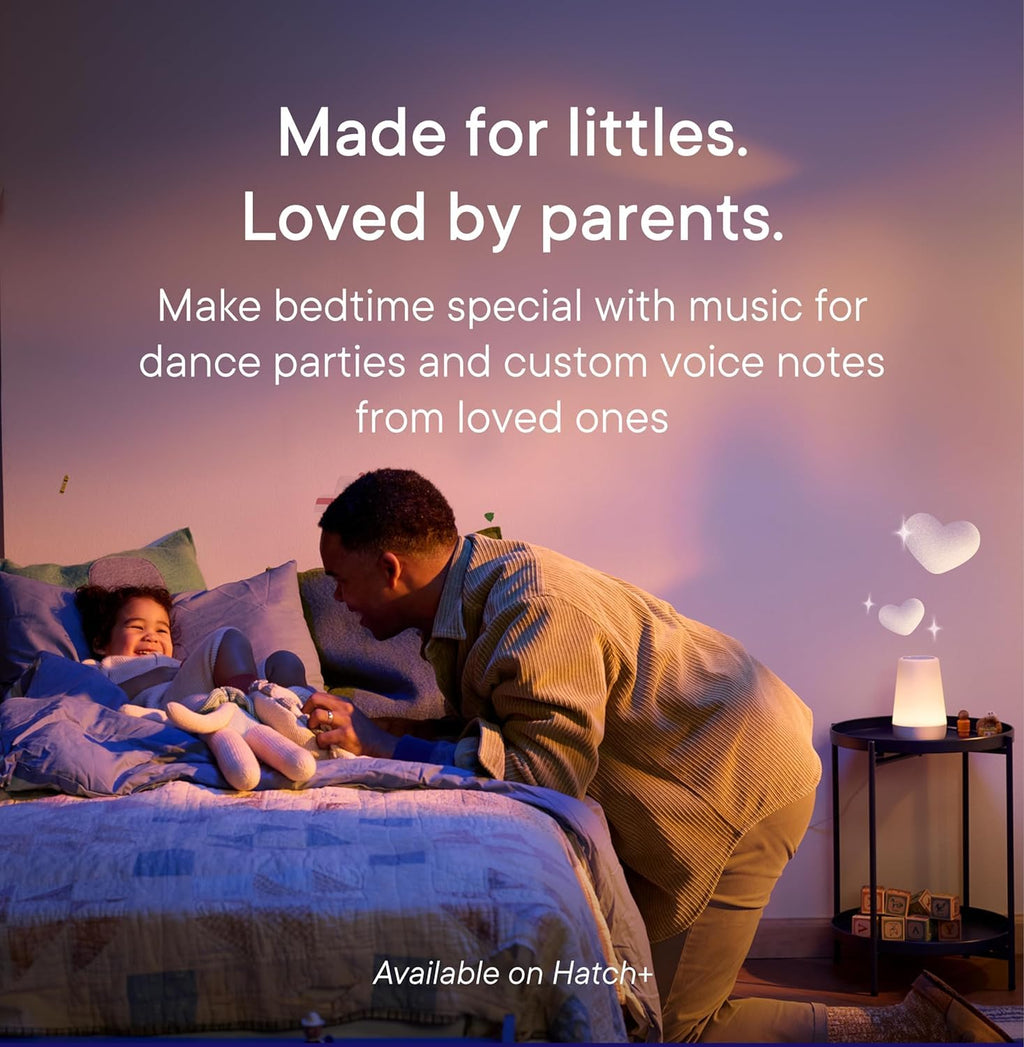 Hatch Rest+ 2nd Gen Sound Machine, Night Light & Audio Monitor