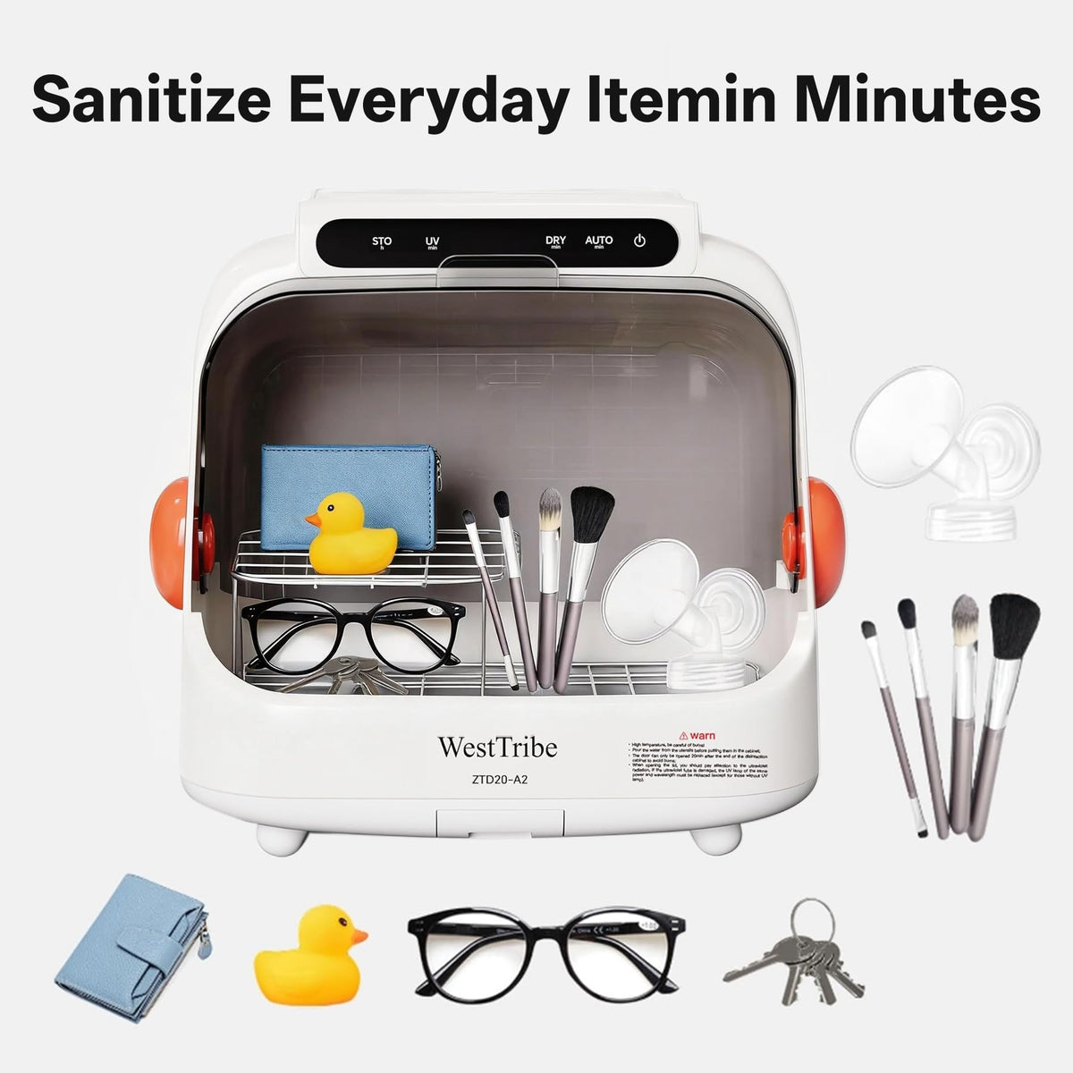 Baby Bottle Dryer – 20L, cpap Cleaning Machine.Hot Air Drying. Suitable for toothbrushes, Keys, and Everyday Household Items.