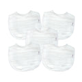 Green Sprouts Absorbent Organic Cotton Muslin Bibs, 5-Pack - Rose