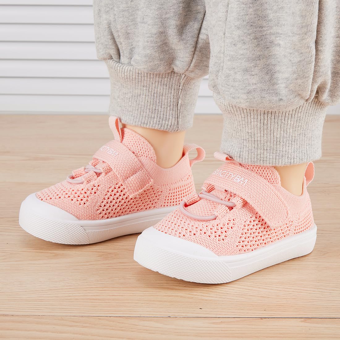 BMCiTYBM Baby Walking Shoes First Infant Sneakers Pink Size 6-12 Months