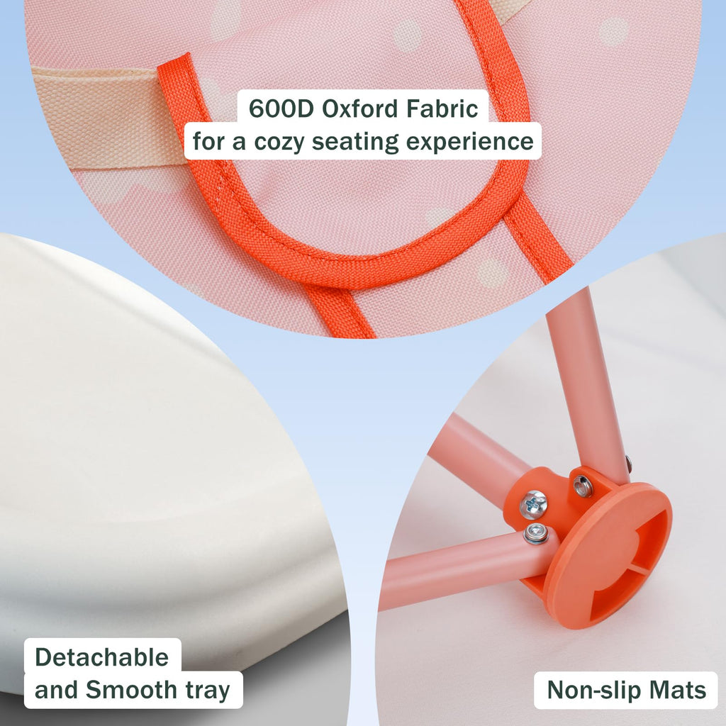 Tiny Marvels 3-in-1 Baby Chair, Portable & Foldable for Travel, Ages 6M-3Y