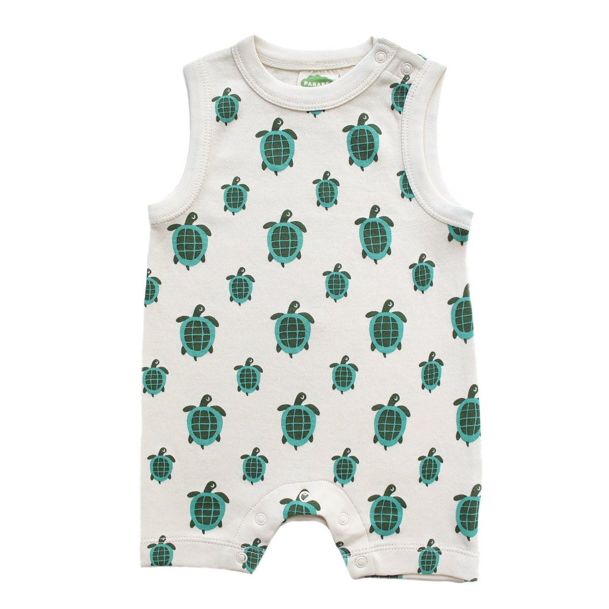 PARADE Organic Tank Rompers - Signature Prints Yellow Ukuleles 6-12 Months