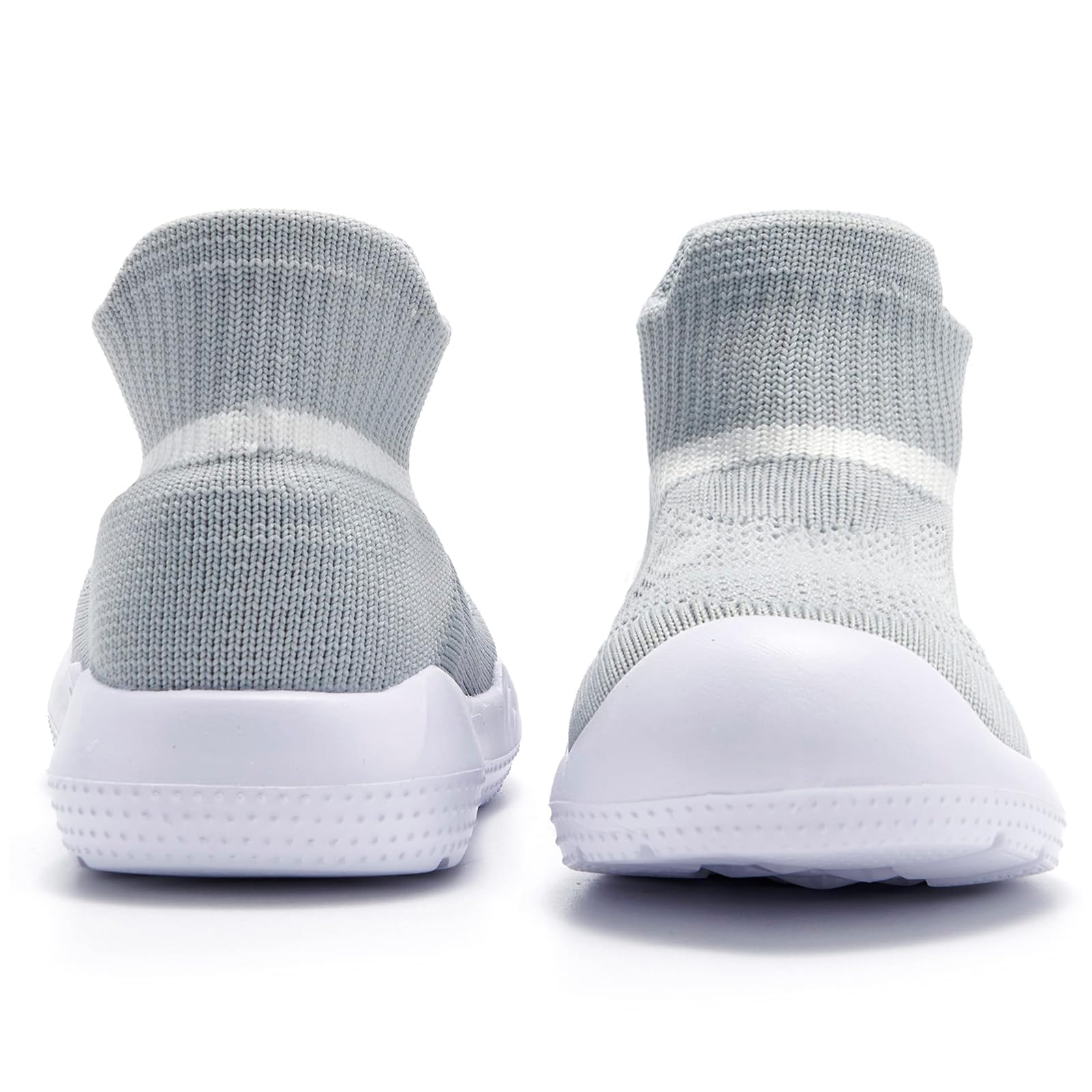 MORENDL Toddler Sock Shoes Baby Walking Shoes Infant Slippers Boys & Girls Non-Slip Sneakers Grey