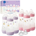 MAM 9oz Easy Start Anti-Colic+ Vented Baby Bottles, 2+ Months, 6 Pack, Girl