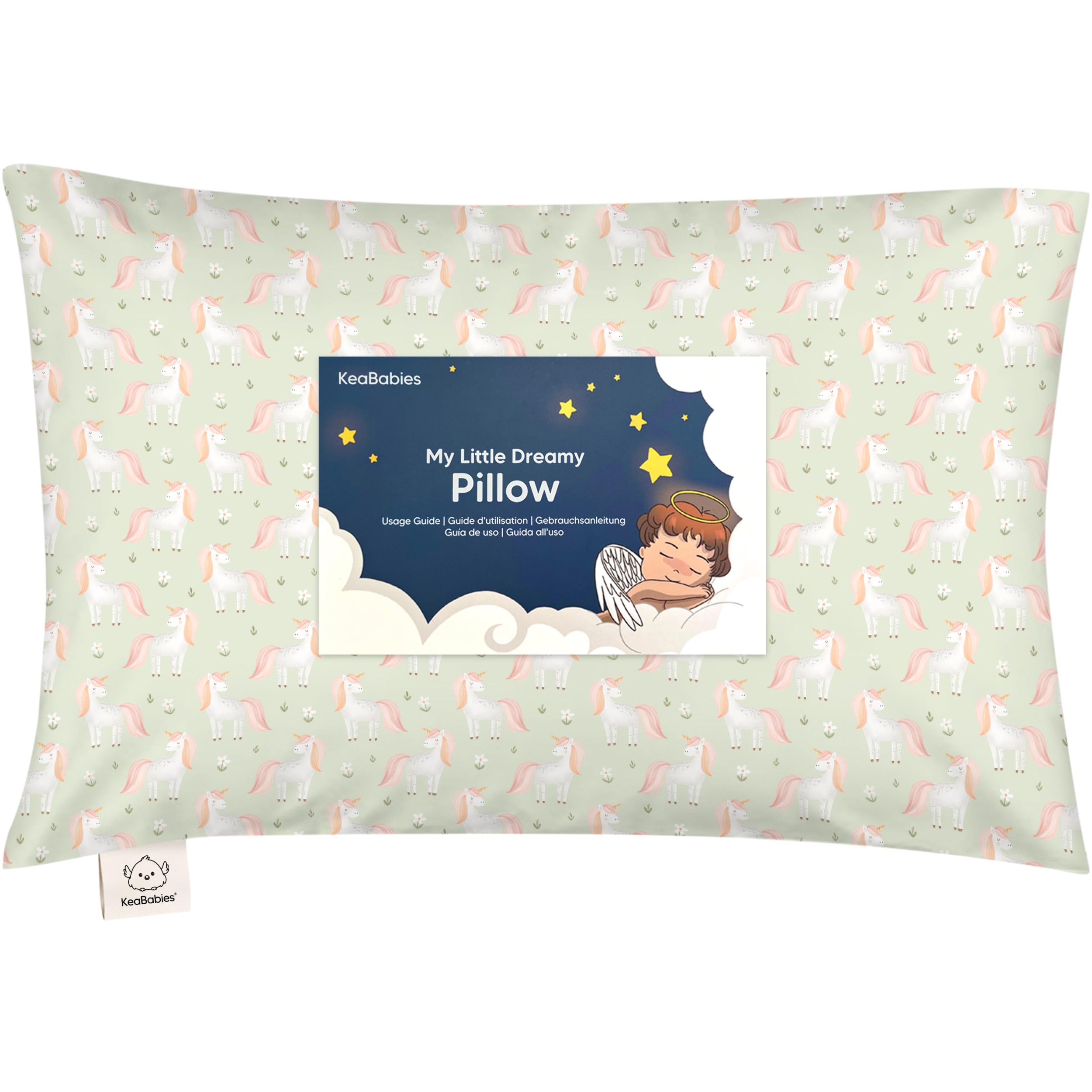 Toddler Pillow with Pillowcase, 13x18 My Little Dreamy Pillow (Grace)