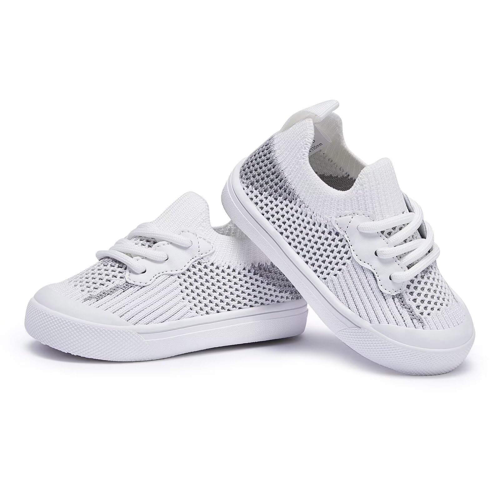 BMCiTYBM Toddler Walking Shoes Baby Boy Girl Barefoot Sneakers Grey Size 8