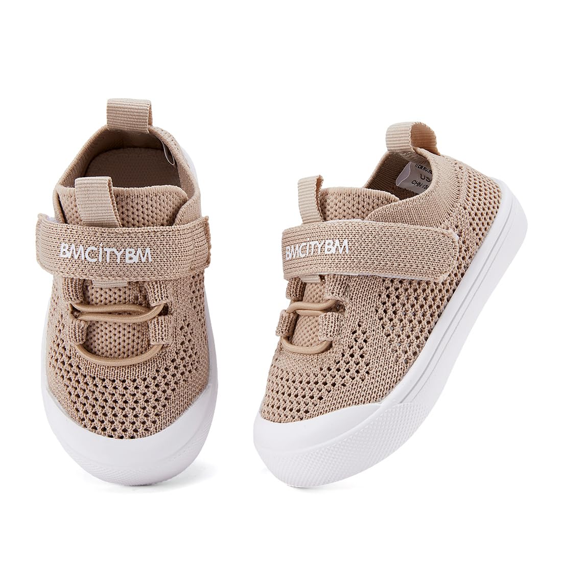 BMCiTYBM Baby Walking Shoes First Infant Sneakers Camel Size 12-18 Months