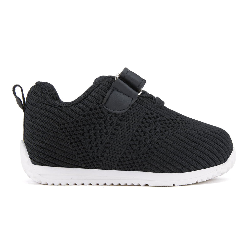 BMCiTYBM Baby Boy Girl Walking Shoes Infant Sneaker Black Size 6-12 Months