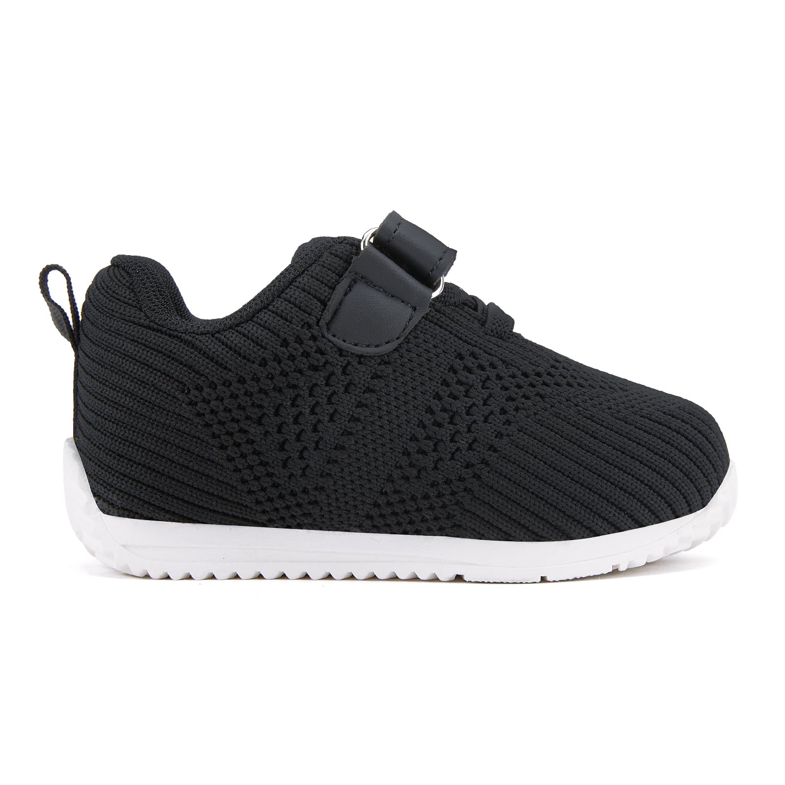 BMCiTYBM Baby Boy Girl Walking Shoes Infant Sneaker Black Size 6-12 Months