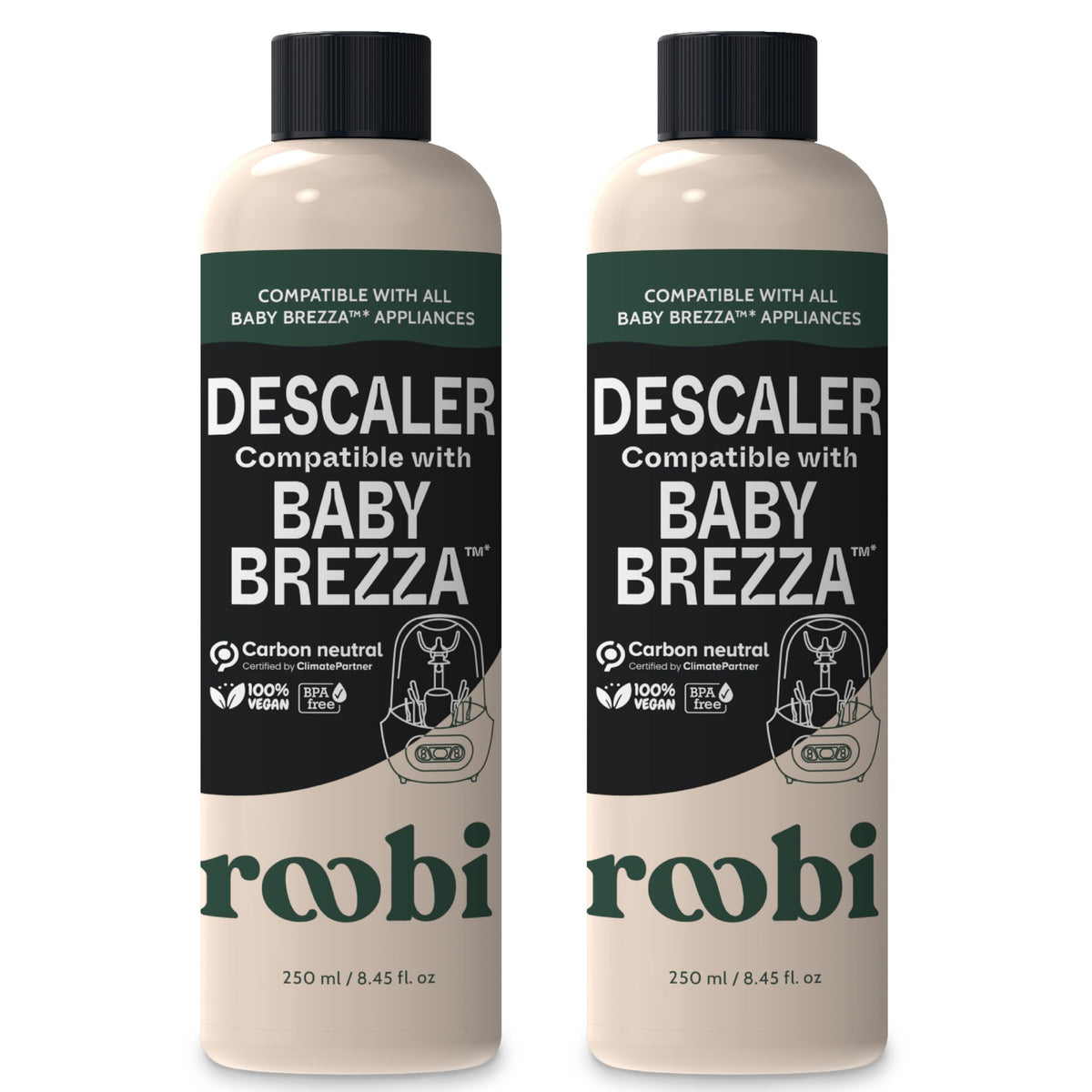 Roobi Descaling Solution Compatible with Baby Brezza, 2 Pack