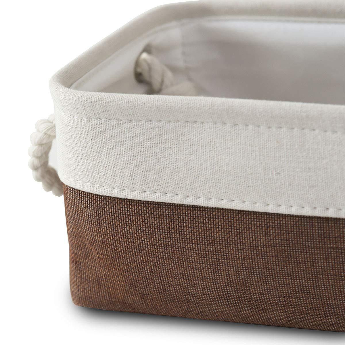 Sacyic Small Storage Baskets for Shelves,Fabric Storage Baskets for Closet,Rectangular Collapsible Baskets for organizing Clothes,Books,Gifts