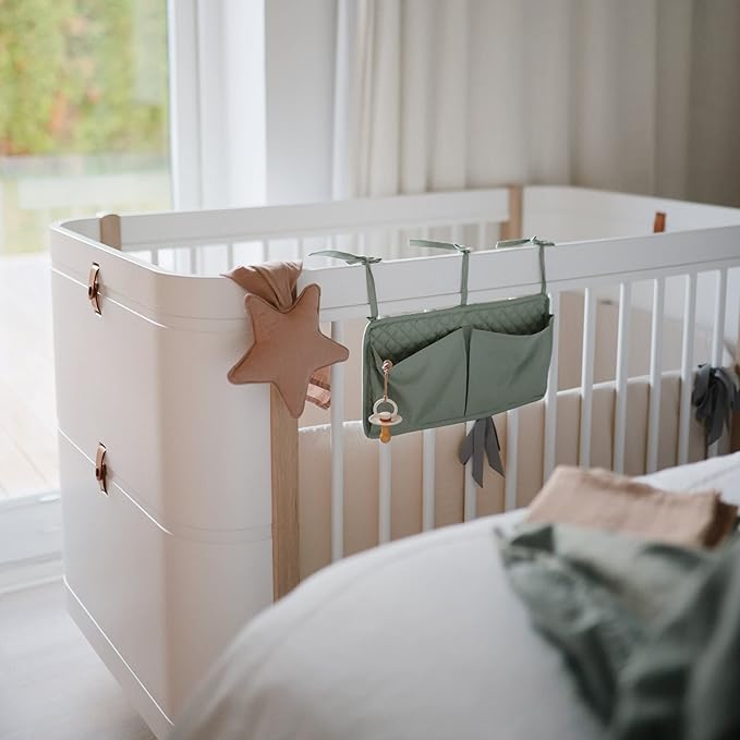 FRIGG Rope Natural Rubber Baby Pacifier | Made in Denmark | BPA-Free (Honey Gold/Portobello, 6-18 Months)