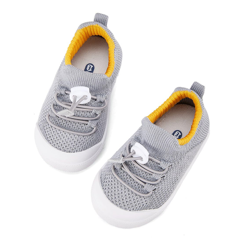 BMCiTYBM Baby Walking Shoes First Infant Sneakers Grey Size 18-24 Months