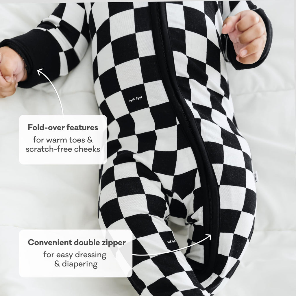 Little Sleepies Baby Pajamas, Cool Checks, 12-18 months