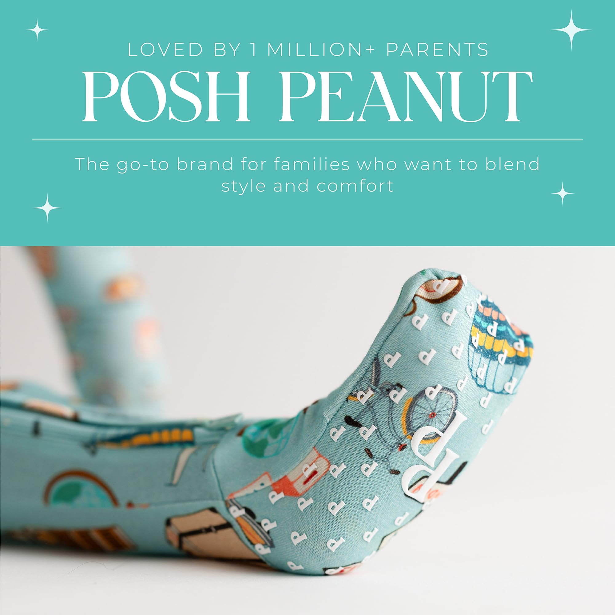 Posh Peanut Convertible Baby Sleepers, Boy Toddlers Footless Pajamas